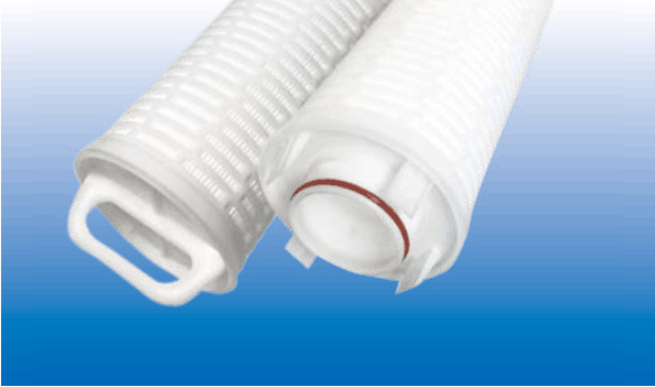 Close-up of a 5 micron filter media