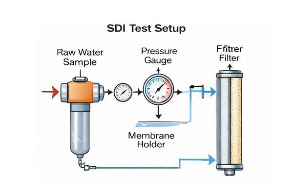 A close-up view of a clean vs a plugged SDI filter disc after a test