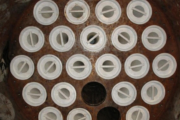 A compact high-flow filter installation in a modern factory