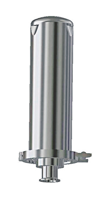 Water flowing from a vent valve on top of a filter housing