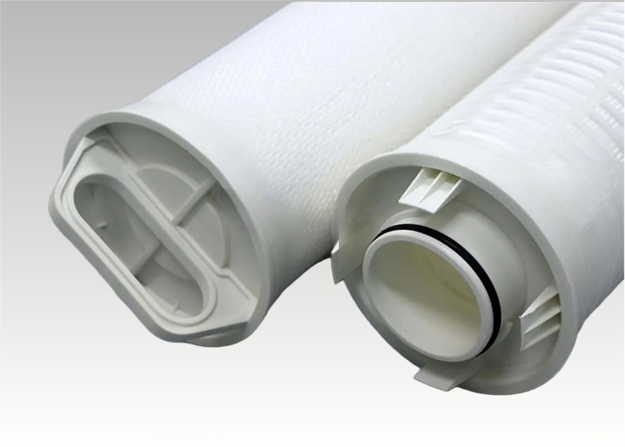 Antibacterial Filter with Internal Support Close-up of a filter cartridge showing its internal support structure