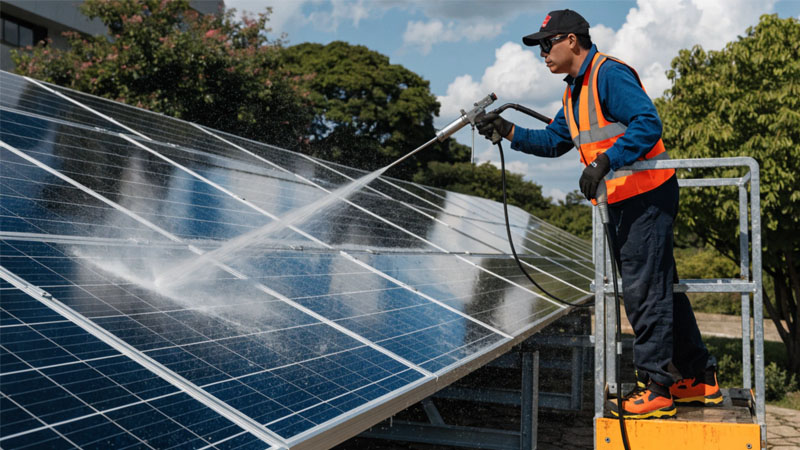 A side-by-side comparison of a single High Flow filter housing and a large bank of standard filter housings