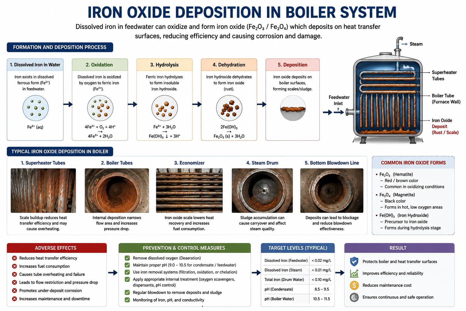 Iron Oxide Deposition in Boiler System Iron Oxide Deposition in Boiler System