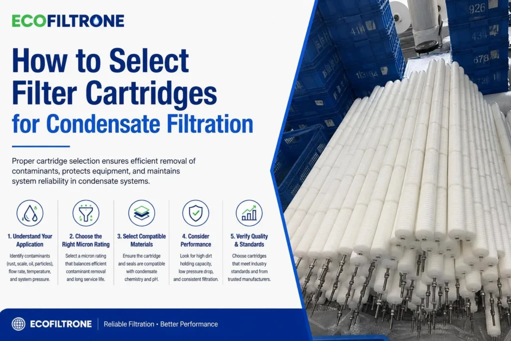 How to Select Filter Cartridges for Condensate Filtration